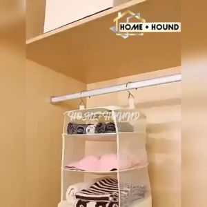 HOME+HOUND Foldable Hanging Clothes Storage Bag Large Capacity Luggage Organizer