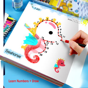 Line drawing childrens doodle books learning numbers early education to improve grades fun drawing games holiday gifts