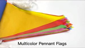 100M Triangle Flags Multicolor 150 Flag Pennant Banners Carnival Party Shops Decorations Supplies