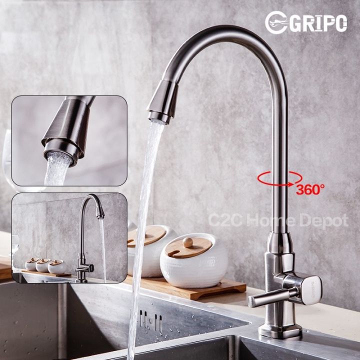 GRIPO high quality stainless kitchen faucet