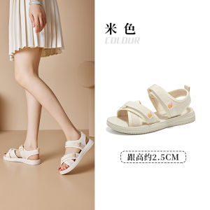 Dadong Sports Sandals Womens Shoes 2024 Summer New Arrival Casual Minimalist Flat Low Heel Velcro Beach Shoes 1455