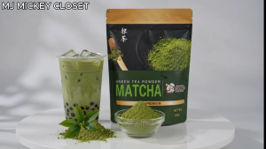 BobaTea Pure Matcha Powder 200g – Rich & Authentic Green Tea Powder for Drinks and Baking laz4
