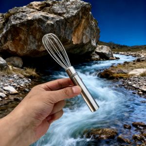 Manual Stainless Steel 304 Egg Beater Thickened Mixing Spoon Baking Tool Heavy-Duty Kitchen Gadget for Egg And Dough