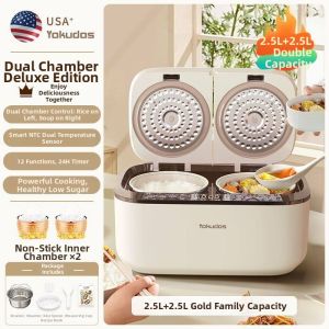 DAGANG | Large Capacity Smart Electric Cooker with Scheduled Function 24 Hour Reservation Steaming and Boiling