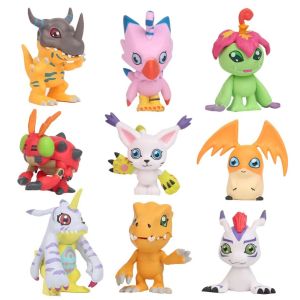 Bandai | Hot 6pcs-9Pcs/set Digimon Adventure Anime Figure Model PVC Collection Ornaments Statue Dolls Birthday Toy Gift
