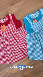 Little Esquina Anya Dress anak perempuan lucu lengan pendek kode LE 2024