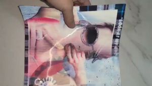 Hình 3D đổi màu may lên áo trang trí