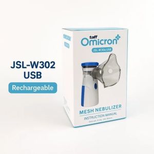 Alat Bantu Pernapasan Inhaler Nebulizer Portable 2 Power Supply JSL-W302 White