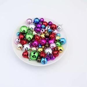 6-20mm Iron Vacuum Plated Christmas Bell Beads DIY Christmas Decoration for Jewelry Making Pendant Ornament Crafts Supplies