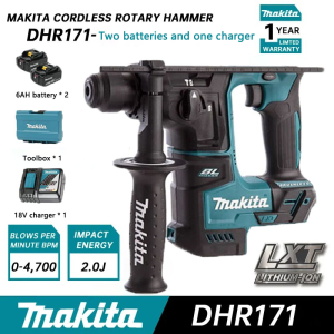 【Original facturer/Warranty 1 years】Makita DHR171 Brushless Charging Impact Drill Hammer 18V Multi functional Household Electric Drill Lithium Battery Drill
