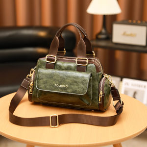 Versatile Leather Crossbody Tote Bag
