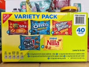 Nguyên thùng 40 gói bánh quy Nabisco Variety Pack Mỹ.