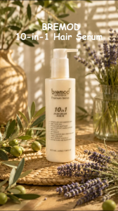 Bremod Double Repair Power 6X 10 in 1 Hair Serum 2 Step Intensive Hair Recovery for Damaged Hair Instant Smooth Frizz Control Deep Nourishment Shine and Protection