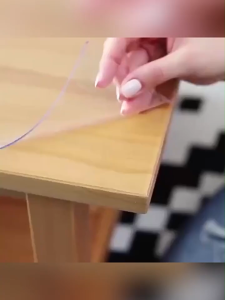 1.22MM Plastic Transparent PVC Tablecloth Wear-Resistant Waterproof Transparent Desktop Cover Cloth Living Room Dining Room Tablecloth