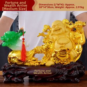 JUSHANYUAN | Wealth Attracting Laughing Buddha Statue Home Decor