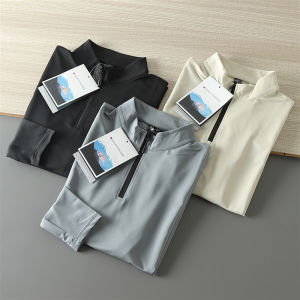 High-End Outdoor Sporty Sweatshirt Mens Thin Long-Sleeve Quick-Dry T-Shirt Spring Autumn Fashion Urban Style Standard Fit