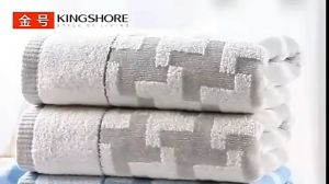 Soft Pure Cotton Face Towels Brown Blue Home Textile Pack of Two Absorbent Non-Pilling Wash Towels for Fitness And Home Use