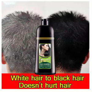 FOCANO ORIGINAL Natural Black Hair Shampoo Herbal Hair Dye Shampoo Professional Turn Your White/Gray Hair Into Black In Just 5 Minutes