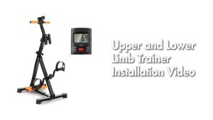 Exercise Bike Elderly Upper & Lower Limbs Training Stationary Home Exerciser Seated Stepper Bike Adj