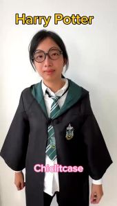 6Pcs Set Kostum Hallowen Cosplay Jubah Penyihir Kostum Jubah