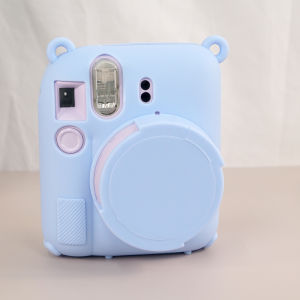 NiYi Focus | เคสซิลิโคนน่ารักสำหรับ Fujifilm Instax Mini12 เปลือกนุ่มป้องกันรอยขีดข่วนและทนทานต่อการกระแทกพร้อมกระเป๋าใส่กล้องแบบลำลอง