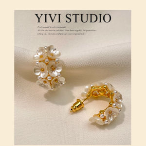 French Style S925 Silver Needle Ball Flower Earrings Sweet Design Unique out New Fashion Jewelry Womens Ear Decor