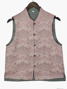 Áo Vest Dệt Kim Hai Mặt Phong Cách Trung Hoa Mới Áo Vest Ôm Vừa Vặn Đa Năng Thời Trang Thu Đông Áo Vest Cổ Đứng Màu Trơn