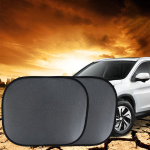BLALION Car Suction Cup Sunshade Window Curtain Universal Black Window Sunshade Static Electric Film UV Proof Sun Shade