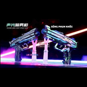 Đồ chơi sung phun khói cho bé trai súng phun sương có đèn và âm thanh đồ chơi cho bé trai