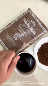 Kopi Cap Samurai - Kopi Bubuk Robusta Khas Lampung 500 Gram