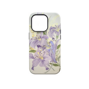 Applicable to Apple 15pro New Chinese Style Phone Case Iphone15promax Retro 14 Feilin 13 Art Chinese Style 12 Purple Lily 11 Niche Style Xsmax Fancy Men and Women without Collision
