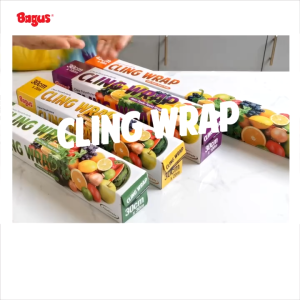 Bagus Plastik Pembungkus Makanan Cling Wrap Box Ukuran 30cm x 20m - Tahan Panas Kuat & Food Grade