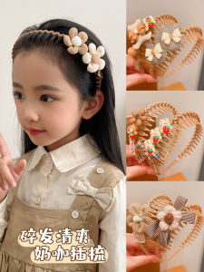 Anti-Slip Toothed Hairband for Girls Childrens Cartoon Headwear No Damage to Hair Korean Style Star Bubble Galaxy Brand