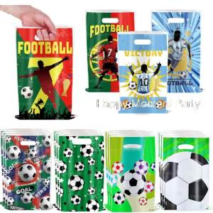 Hasbro | 10/30/50Pcs Soccer Gift Bags Soccer Goodie Bags Football Theme Gift Bags for Birthday Party Favors Sports Events Gathering Decor