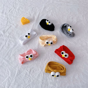 Christmas gifts Cartoon Big Eyes Cotton Infant Baby Boy Girl Headbands 0-6 Months Newborn Children Kids Hair Ribbon Headwear Hair Accessories