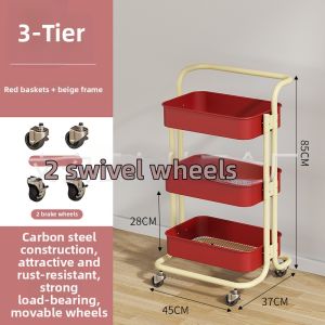Multi-functional Storage Rack with Wheels