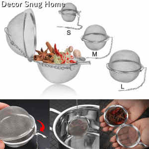 【On Sale】Stainless Tea Infuser Sphere Locking Spice Tea Ball Strainer Mesh Tea Filter Tool