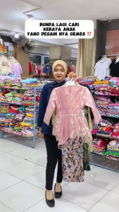 Setelan Kebaya Aurora Anak Baju Brokat Anak Umur 3-12 th Kebaya Anak Perempuan Kebaya Wisuda Kebaya Kartini Pakaian Pesta Anak Baju Anak Tk Sd