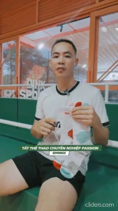 Tất thể thao Spinnix Passion đệm dày chống trượt thoáng khí ôm chân chơi pickleball cầu lông tennis