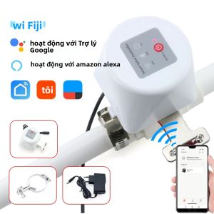 Van Nước Thông Minh Tuya WiFi Van Bi Ngắt Gas Có Hẹn Giờ Cho Bộ Điều Khiển Vòi Nước Sân Vườn Tương Thích Với Alexa Và Google Assistant