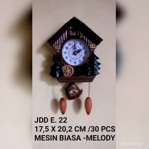 ESA Jam Dinding Kikuk Cuckoo Bunyi Tiap Jam E22