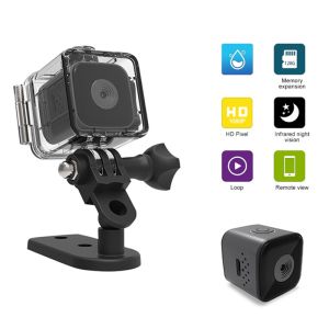 Mini Action Camera HD 1080P Sports Camera Outdoor Sports DV Mini Camcorders Video Recording Diving Cam Motion Sensor Night Vision DVR Waterproof Cover Shell