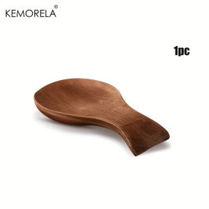 KEMORELA 1/2pcs Wooden Spoon Rest for Kitchen Counter Rustic Farmhouse Style Holder for Spatulas Coffee Spoons and Ladles