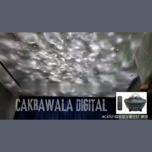 PROMO TaffLED Lampu Proyektor Langit Kamar Disco Warna Warni RGBW Active Speaker Bluetooth Remote