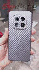 Dán Skin Full Mặt Sau & Viền Honor GT Pro / Honor GT / Honor 90 GT - Carbon Da Kim Tuyến Nhôm Xước
