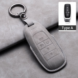 Car Key Case Cover For AION GAC S Y V IA5 New Energy Auto Remote Key Protector Key Shell Suede Leather Anti-scratch Accessories