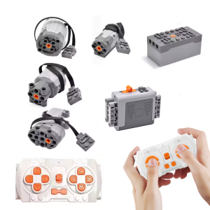 Technical Electronic Building Block MOC Refit Accessories Micro-motor RC Power Functions Parts Creative DIY Car Bricks Kids Toys