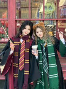 Harry Potter School Robe Childrens Magic Robe COS Cloak Halloween Performance Wizard Robe Long Coat Film And TV Cosplay Costume