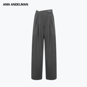 ANN ANDELMAN | Irregular Double Waist Straight Culotte Pants