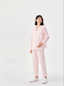 Purcotton | Maternity Sleepwear Set Long Sleeves & Pants